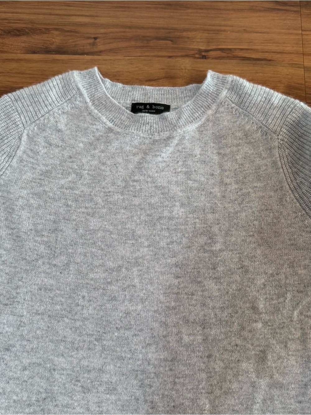 rag & bone Gray Cashmere Crewneck Sweater - Picture 10 of 11